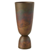 J-Line vaas Thor - bloemenvaas - aluminium - brons - large - 49 cm