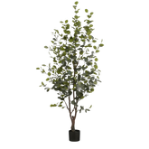 Kunstplant Eucalyptusboom in Pot - H180 x Ø80 cm - Groen