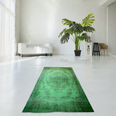 Groen vintage vloerkleed - 282x170 cm - HANDGEMAAKT