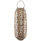 J-Line lantaarn Willow - hout - grijs - large