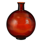 Firenza Fles Vaas - H42 x Ø34 cm - Gerecycled Glas - Donkerbruin