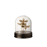 J-Line decoratie Stolp Vlinder - poly/glas - goud
