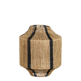 Liliano Lantaarn - H36 x Ø30 cm - Jute - Zwart
