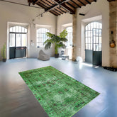 Groen vintage vloerkleed - 280x160 cm - HANDGEMAAKT