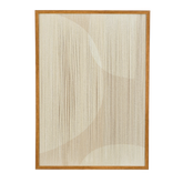 Muurdecoratie Cirkel - L50 x B60 x H3 cm - Beige