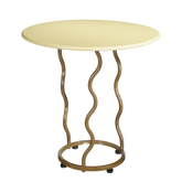 Futura Bijzettafel - H53 x Ø55 cm - Metaal - Lichtgroen