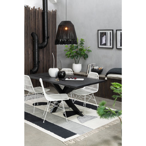 J-Line hanglamp Celia - jute - zwart - small