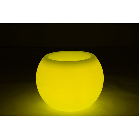 J-Line lamp Bloempot - kusntstof - mix - LED - tuinverlichting