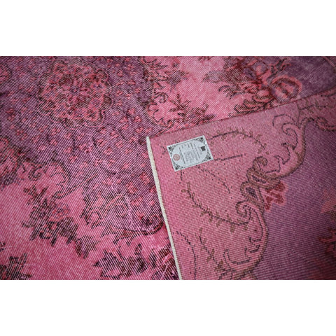 Roze vintage vloerkleed - 270x156 cm - HANDGEMAAKT