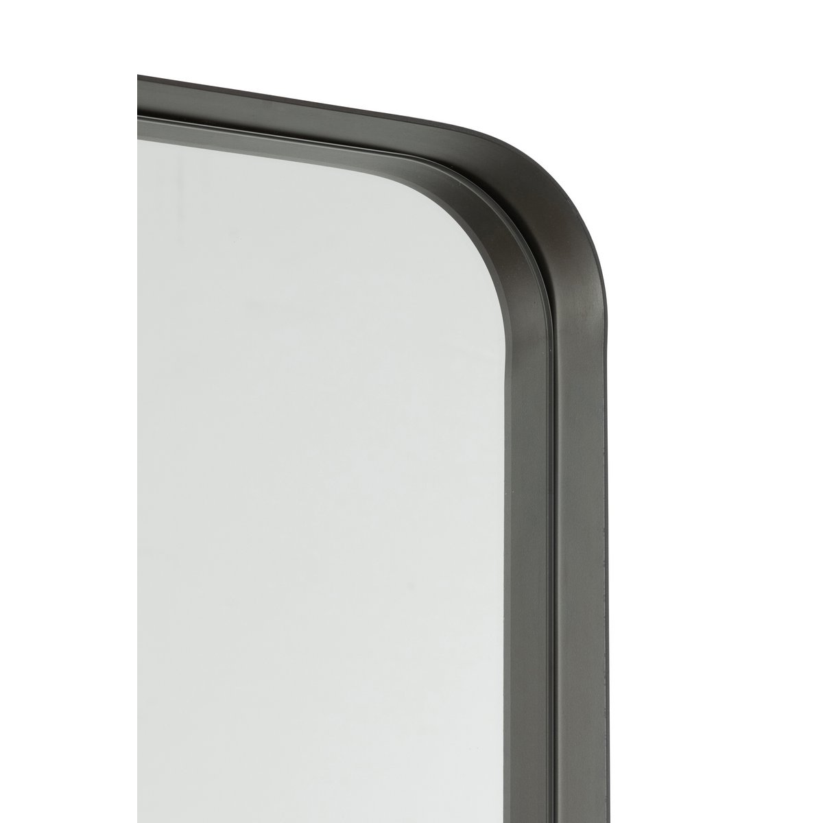 J-Line Spiegel Markus Metaal/Glas Zwart Small
