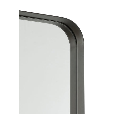J-Line Spiegel Markus Metaal/Glas Zwart Small