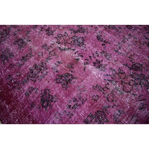 Paars vintage vloerkleed - 245x147 cm - HANDGEMAAKT