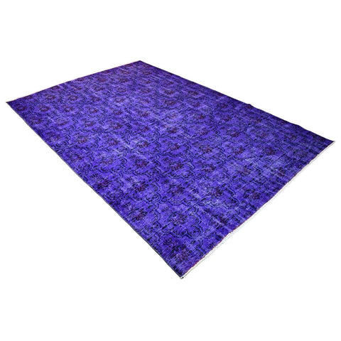 Super vintage paars vloerkleed - 265x180 cm - HANDGEMAAKT