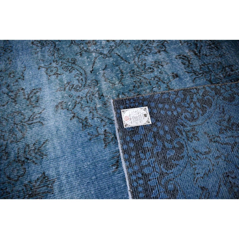 Blauw vintage vloerkleed - 294x165 cm - HANDGEMAAKT