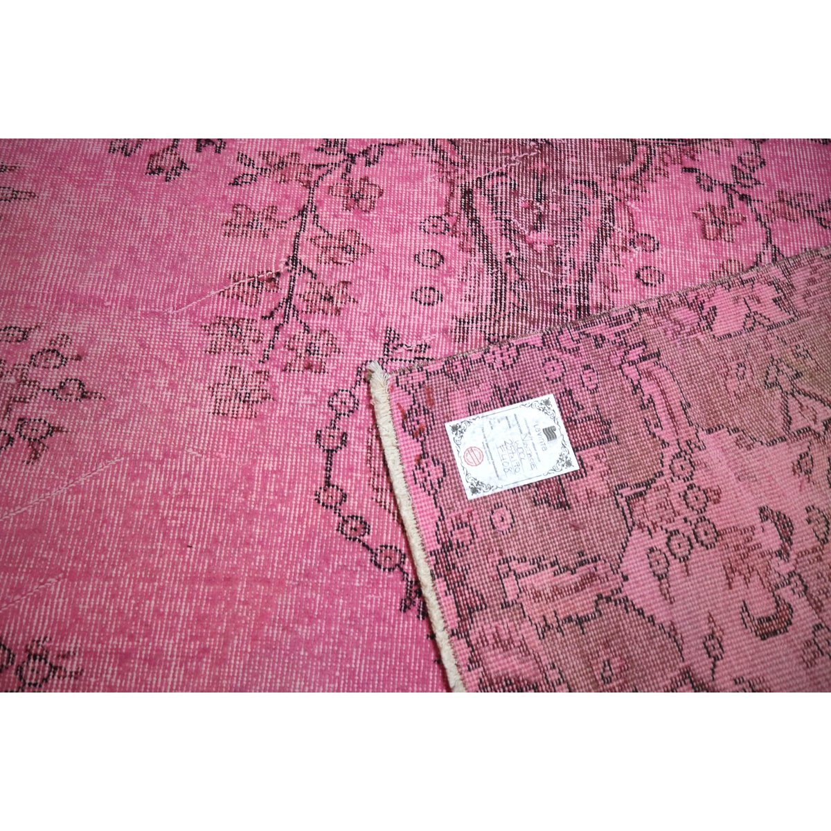 Roze vintage vloerkleed - 257x170 cm - HANDGEMAAKT
