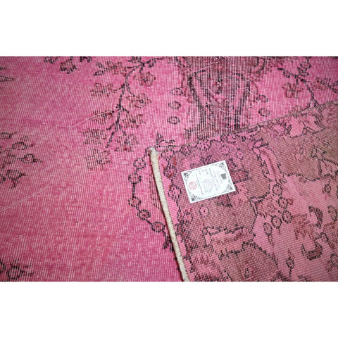 Roze vintage vloerkleed - 257x170 cm - HANDGEMAAKT