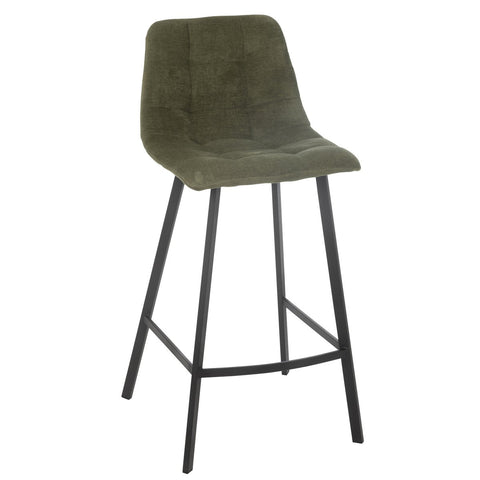 J-Line Barstoel Kent Metaal/Polyester Groen