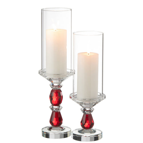 J-Line Kaarshouder Marie Kristal Rood/Transparant Large