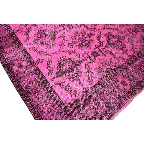 Roze vintage vloerkleed - 284x182 cm - HANDGEMAAKT