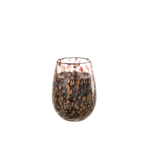 J-Line Geurkaars Mia - zwart/mix - glas - L