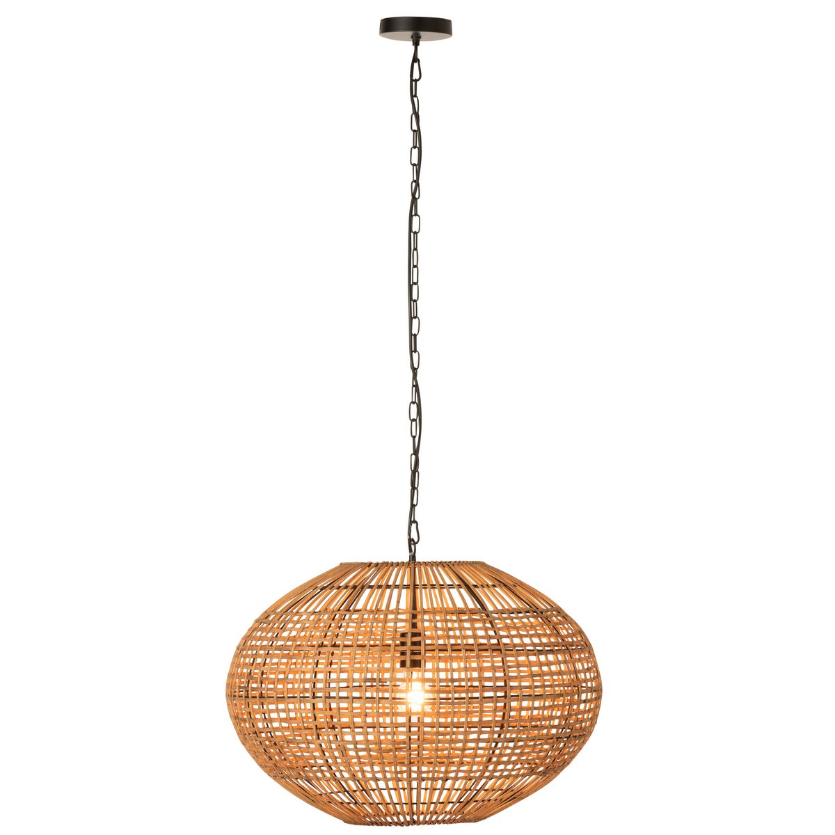 J-Line Rattan hanglamp - jute - naturel