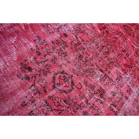 Roze vintage vloerkleed - 226x98 cm - HANDGEMAAKT