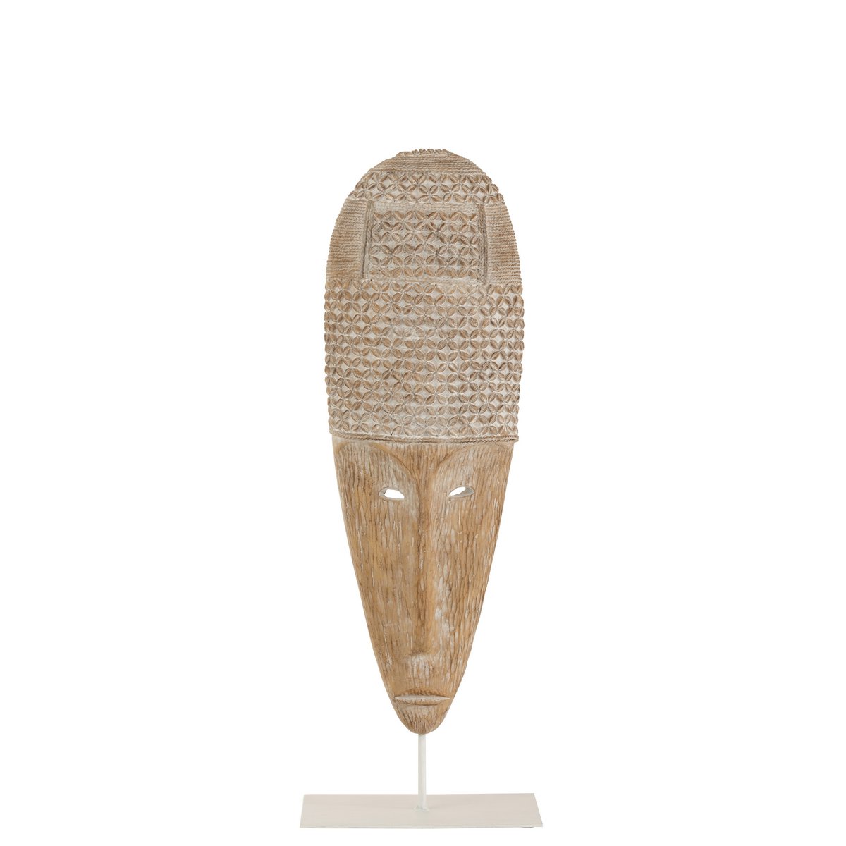 J-Line Masker Op Voet Poly Wit/Naturel
