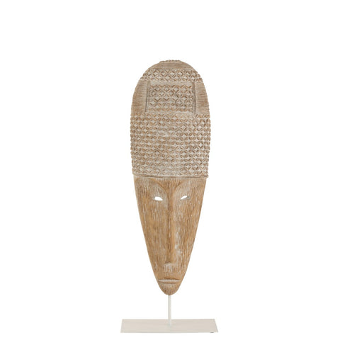 J-Line Masker Op Voet Poly Wit/Naturel