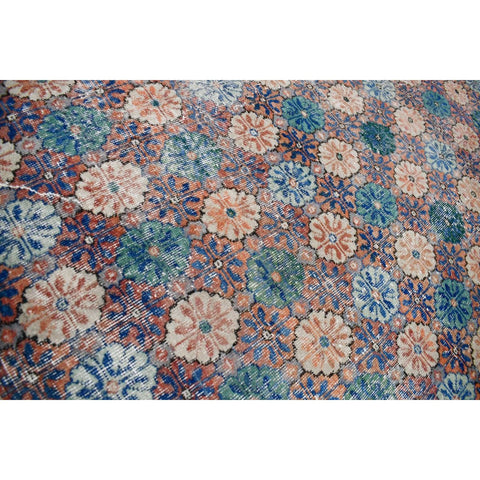 Vintage bloemen vloerkleed - 249x133 cm - HANDGEMAAKT