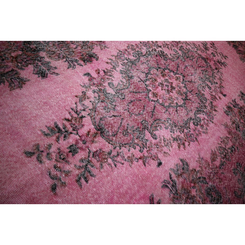 Roze vintage vloerkleed - 284x168 cm - HANDGEMAAKT