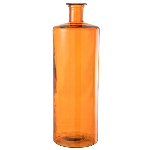 J-Line vaas Wijd - glas - orange - large