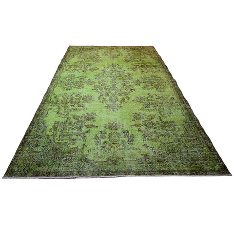 Groen vintage vloerkleed - 298x190 cm - HANDGEMAAKT