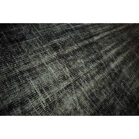 Zwart groen vintage vloerkleed - 266x145 cm - HANDGEMAAKT - HANDGEMAAKT