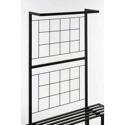 Greenrax Plantenstandaard - L90 x B44 x H190 cm - Metaal - Zwart