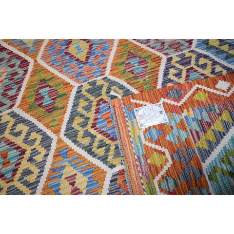 Kleurrijke kelim - 200x150 cm - HANDGEMAAKT