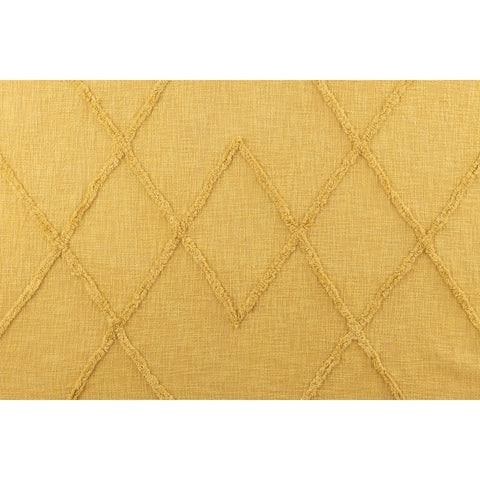 J-Line Plaid - katoen - mosterd - 190 x 56 cm