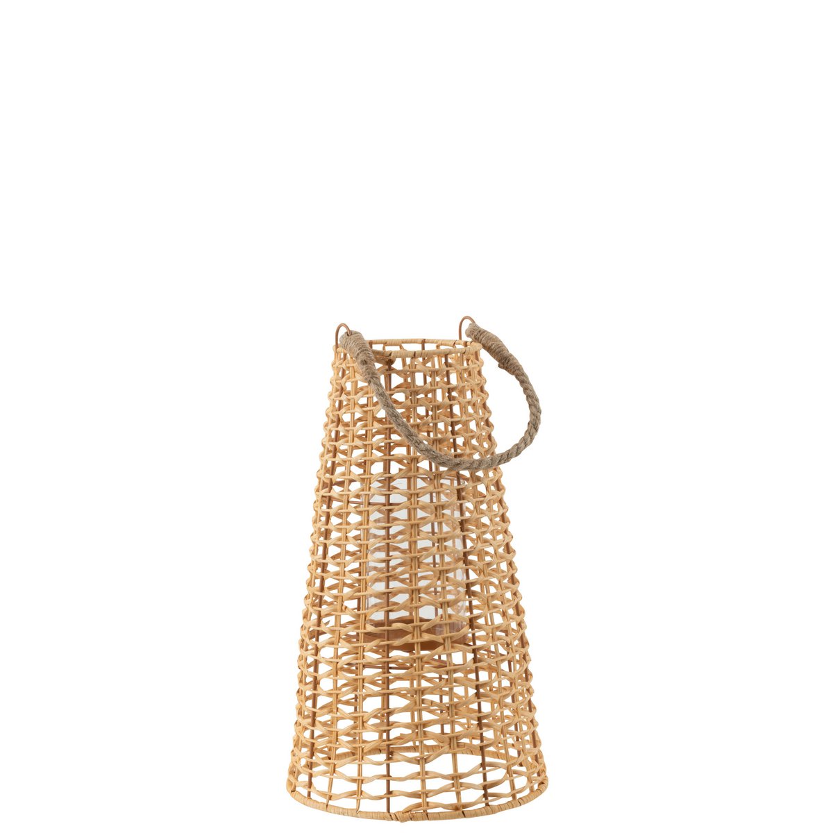 J-Line lantaarn Anais - rotan - naturel - small