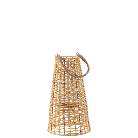 J-Line lantaarn Anais - rotan - naturel - small