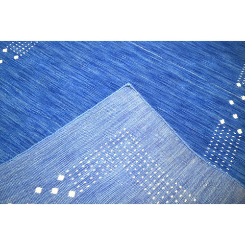 Blauw Gabbeh vloerkleed - 215x140 cm - HANDMADE