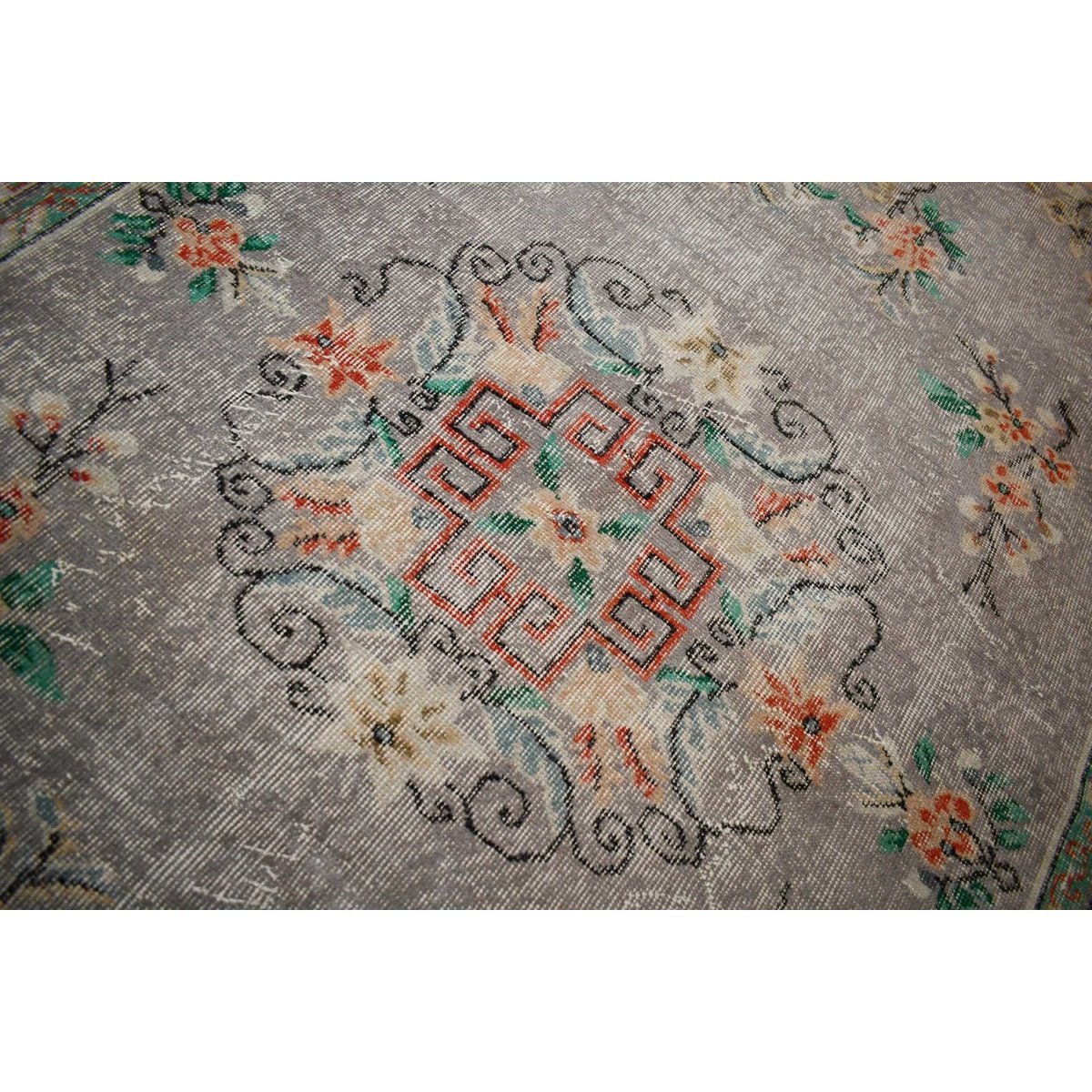 Boho vintage vloerkleed - 275x165 cm - HANDGEMAAKT