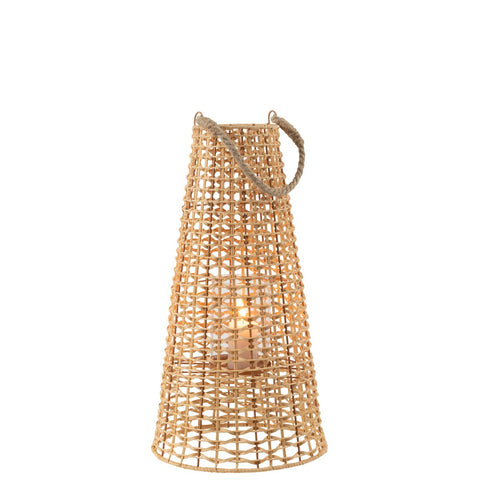 J-Line lantaarn Anais - rotan - naturel - large
