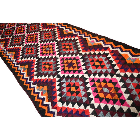 Extra lange Kurdi loper - 375x90 cm - HANDGEMAAKT