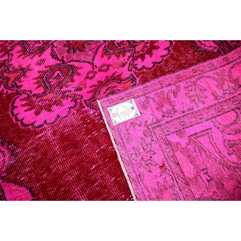 Roze vintage vloerkleed - 268x160 cm - HANDGEMAAKT