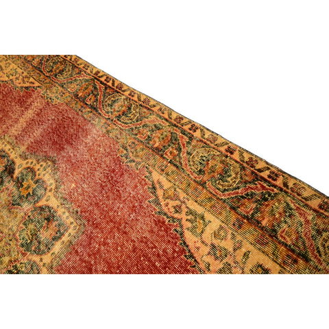 Rood vintage vloerkleed - 273x168 cm - HANDGEMAAKT