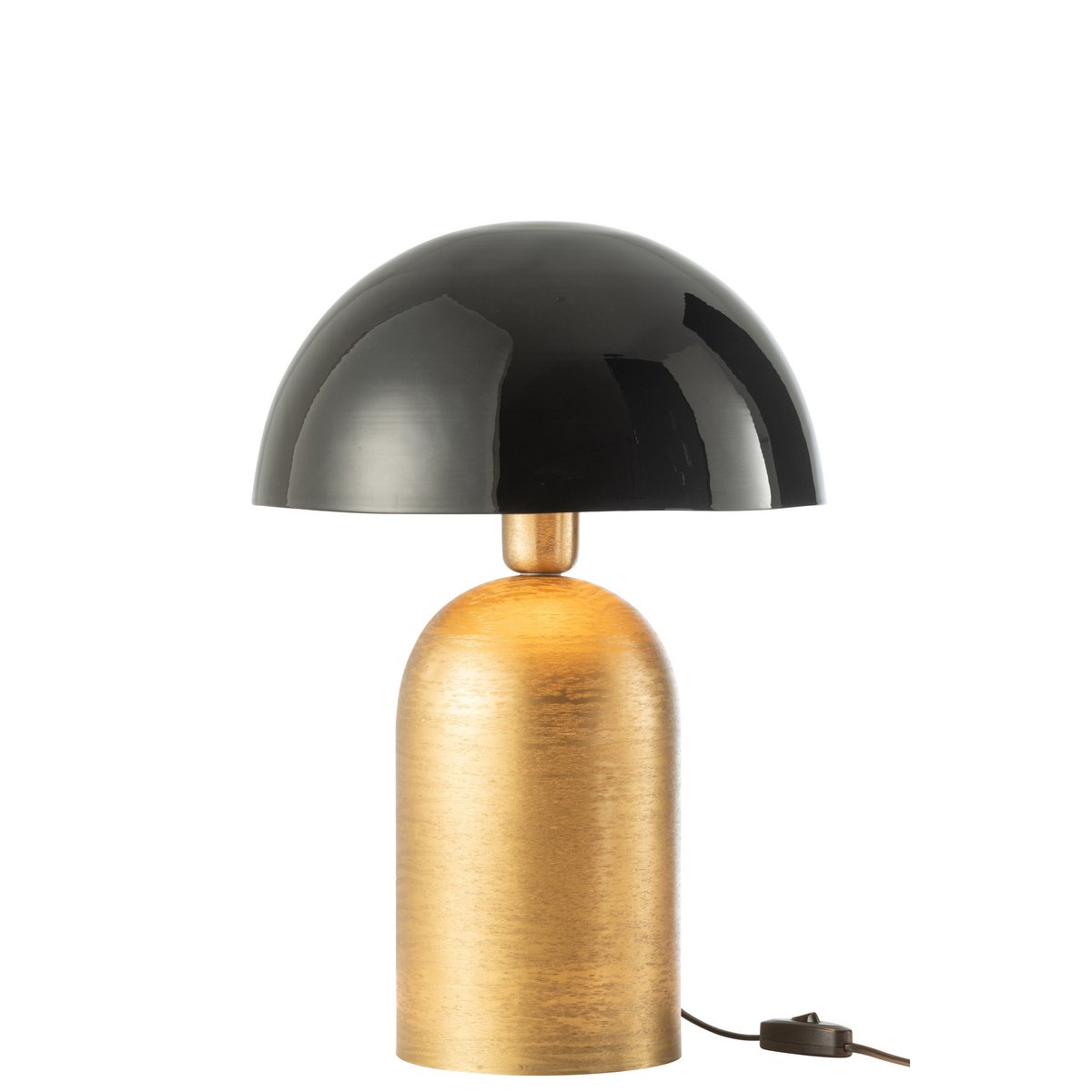 J-Line Lamp Mush Metaal Goud/Zwart