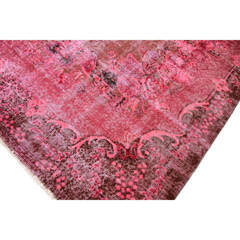 Roze vintage vloerkleed - 270x162 cm - HANDGEMAAKT