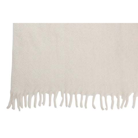 J-Line Plaid - polyester - zwart/ wit - 190 x 136 cm
