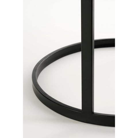 Noah Bijzettafel - H58 x Ø45 cm - Metaal - Zwart