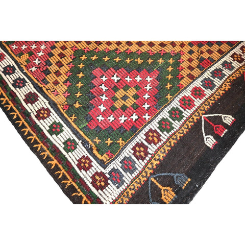 Kleurrijke kelim - 338x180 cm - HANDGEMAAKT