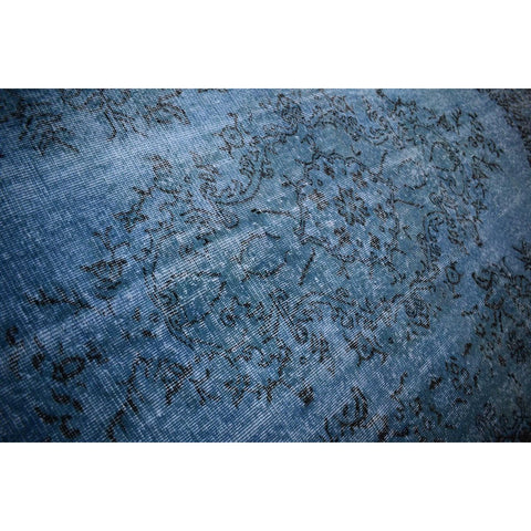 Blauw vintage vloerkleed - 294x165 cm - HANDGEMAAKT